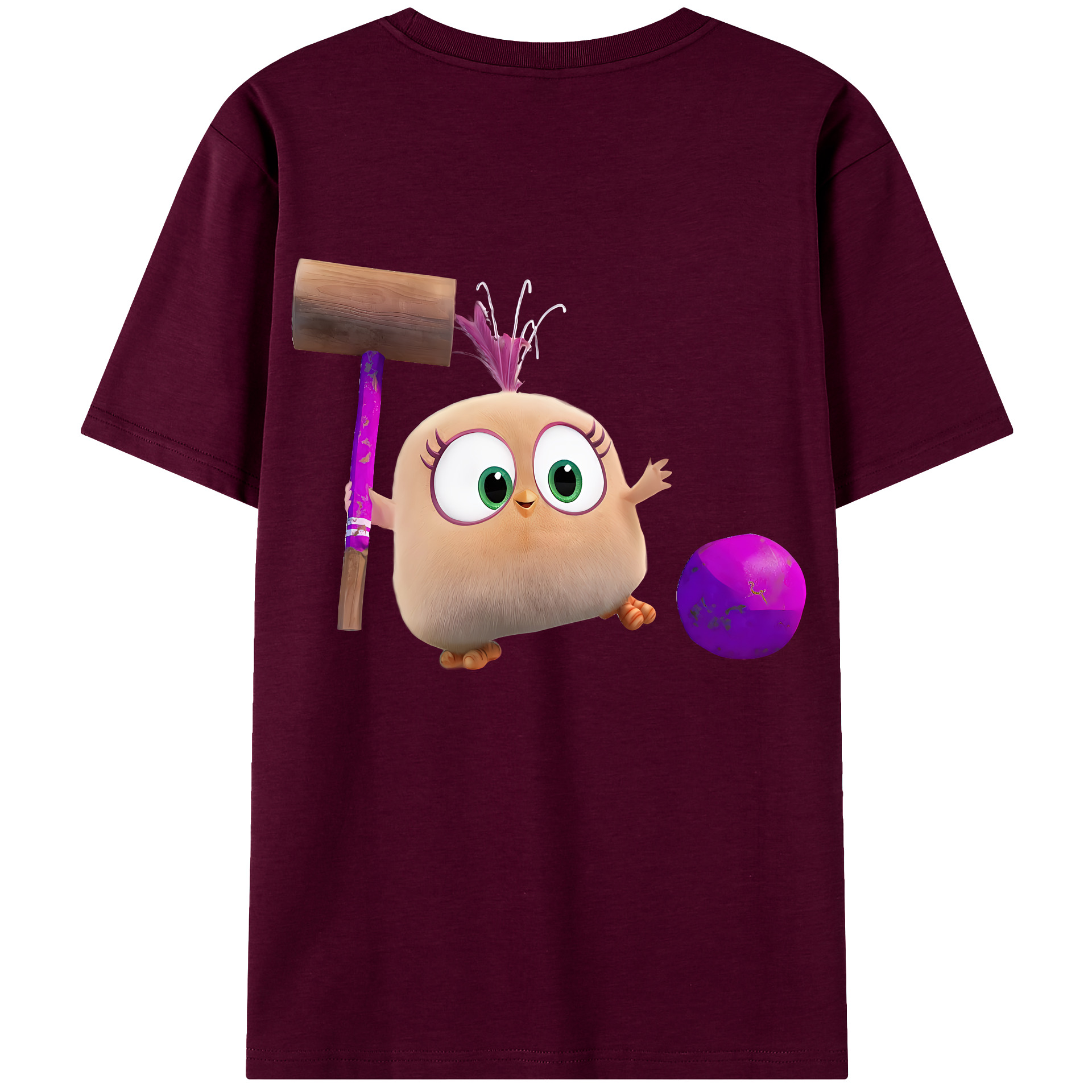 （画像用） Angry Birds アングリーバード レディース半袖Tシャツ(バックプリント)